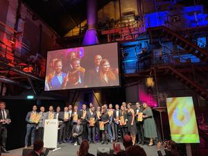 Vinder af TYPO3 Awarden i Campaign kategorien ved T3CON23 i Düsseldorf